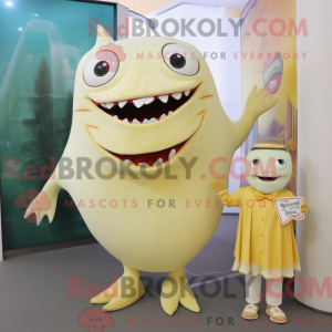 Cream Tuna mascot costume...