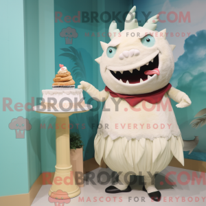 Cream Tuna maskot kostume...