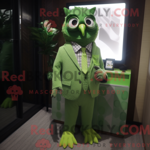 Postava maskota Lime Green...