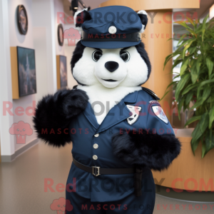 Navy Skunk-mascottekostuum...