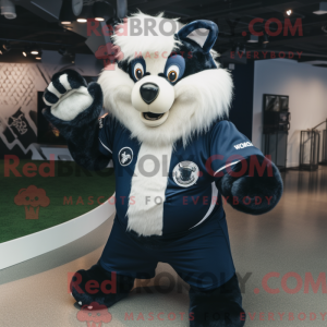 Navy Skunk maskot kostume...