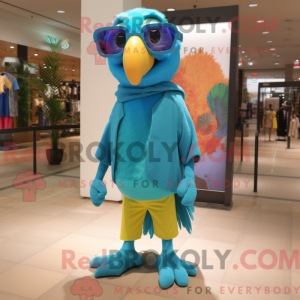 Turkis papegøje maskot...