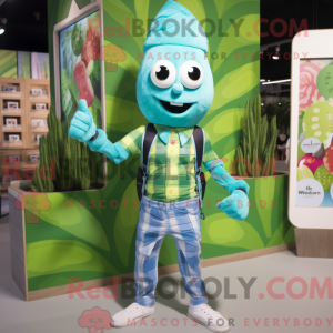 Cyan asparges maskot...