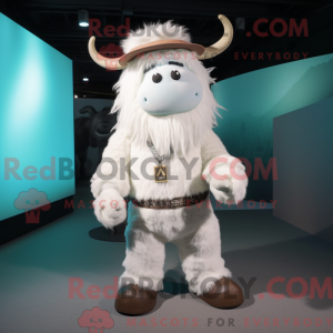 White Yak mascot costume...