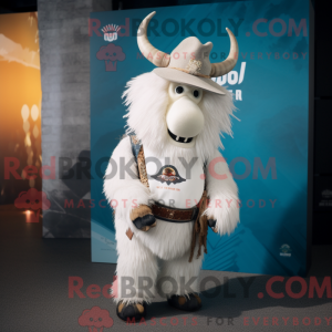 White Yak maskot kostyme...