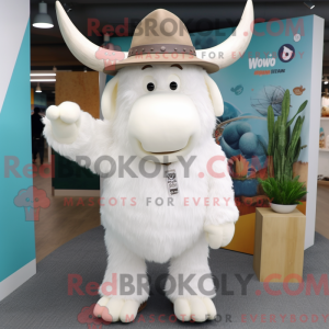 White Yak mascot costume...