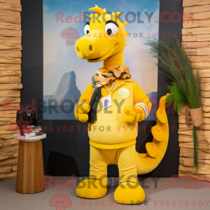 Yellow Seahorse mascot...