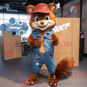 Rust Marten maskot drakt...