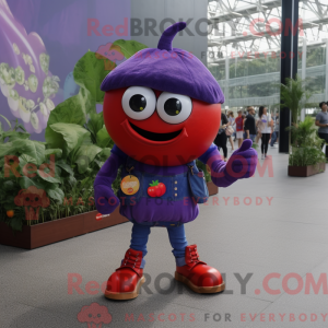Lilla tomat maskot kostume...