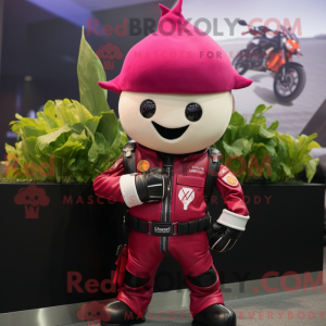 Magenta Beet maskot kostume...