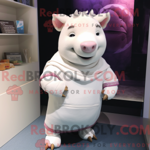 White Sow maskot kostyme...