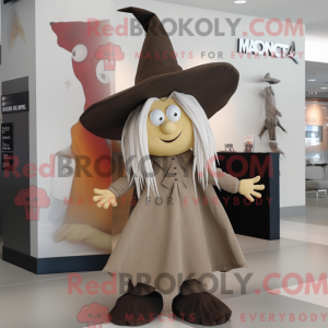 Tan Witch S Hat mascot...