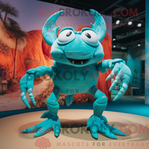 Turquoise Crab mascot...