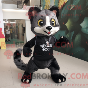Black Civet mascot costume...