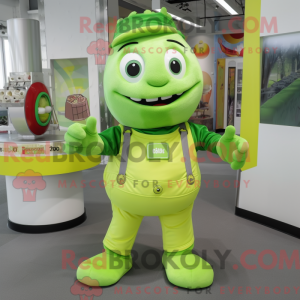 Postava maskota Lime Green...