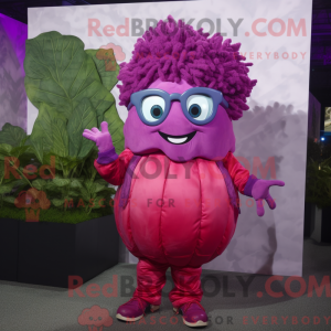 Magenta Cabbage mascot...