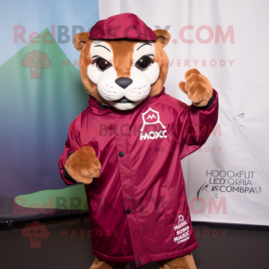 Maroon Mountain Lion maskot...