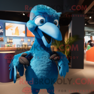 Blue Dodo Bird maskot...