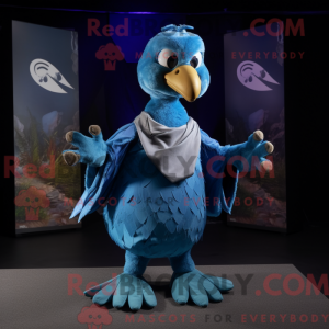 Blue Dodo Bird maskot...