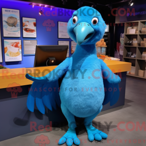 Blue Dodo Bird maskot...