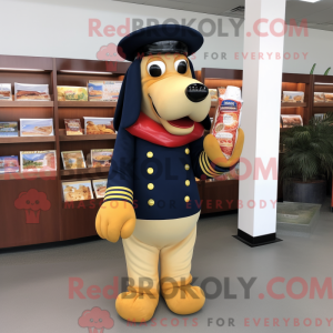 Navy Hot Dogs mascot...