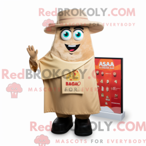 Tan Lasagna-mascottekostuum...