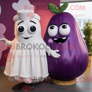 Magenta bakłażanowa maskot...