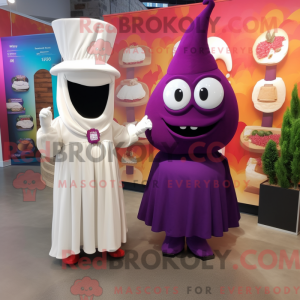 Magenta bakłażanowa maskot...