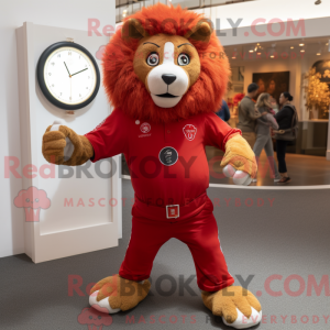 Red Tamer Lion mascot...