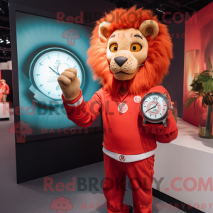 Red Tamer Lion mascot...