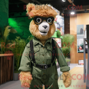 Forest Green Alpaca mascot...