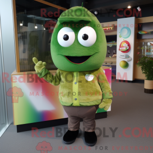Olive Kiwi maskot drakt...
