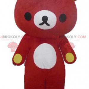 Großes rotes und riesiges Teddybärmaskottchen - Redbrokoly.com