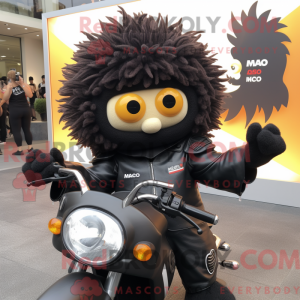 Black Mango mascottekostuum...