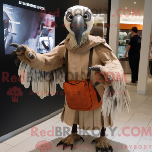 Tan Vulture mascottekostuum...