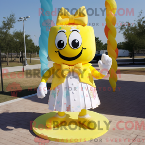 Yellow Wedding Cake mascot...