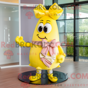 Gul bryllupskake maskot...