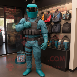 Postava maskota Teal Gi Joe...