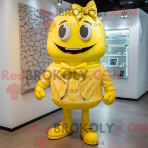 Yellow Wedding Cake mascot...