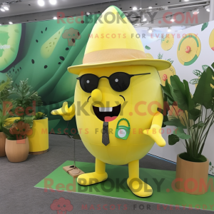 Gul melon maskot kostyme...