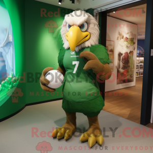 Green Eagle-mascottekostuum...