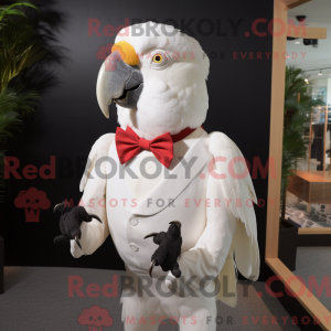 Hvid papegøje maskot...