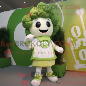 Cream Broccoli maskot...