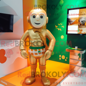 Gold Irish Flag mascot...
