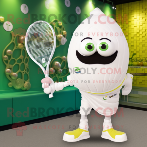 Hvit zucchini maskot...