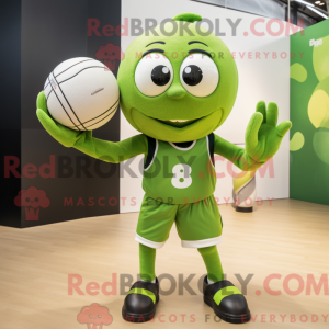 Olive Handball Ball mascot...