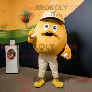 Gold Beet-maskotdraktfigur...