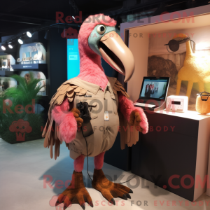 Costume mascotte de flamant...