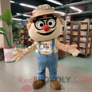 Tan Lasagne maskot kostume...