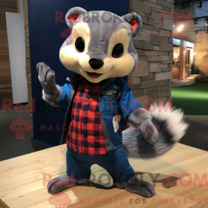 Navy Weasel maskot kostume...